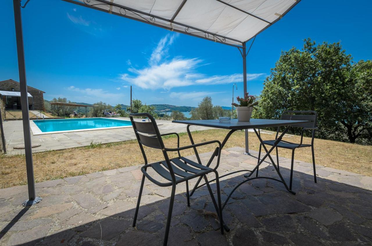 Poloturisticoumbria Rustico Con Piscina Vista Lago Apart otel Passignano sul Trasimeno Dış mekan fotoğraf